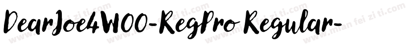 DearJoe4W00-RegPro Regular字体转换